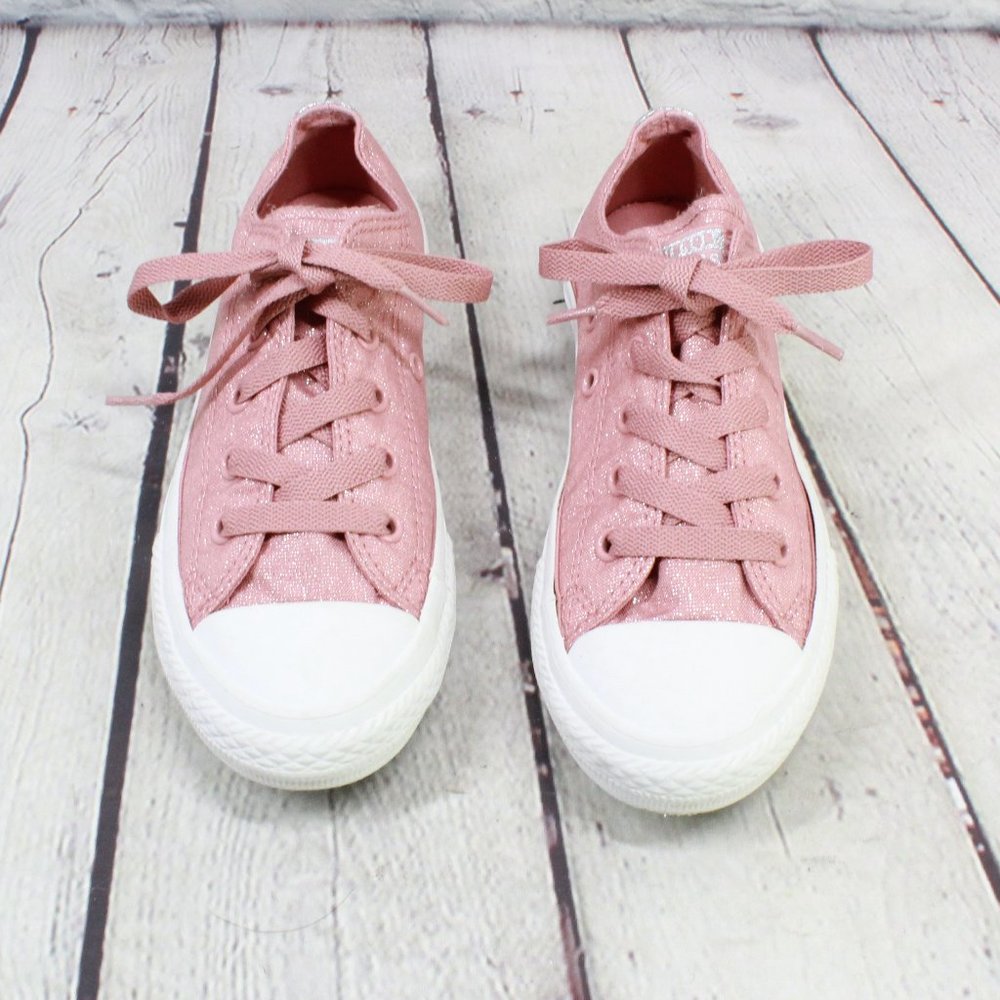 Converse Chuck Taylor All Star Pink Glitter Canvas Sneakers Size 13.5 - Picture 5 of 9